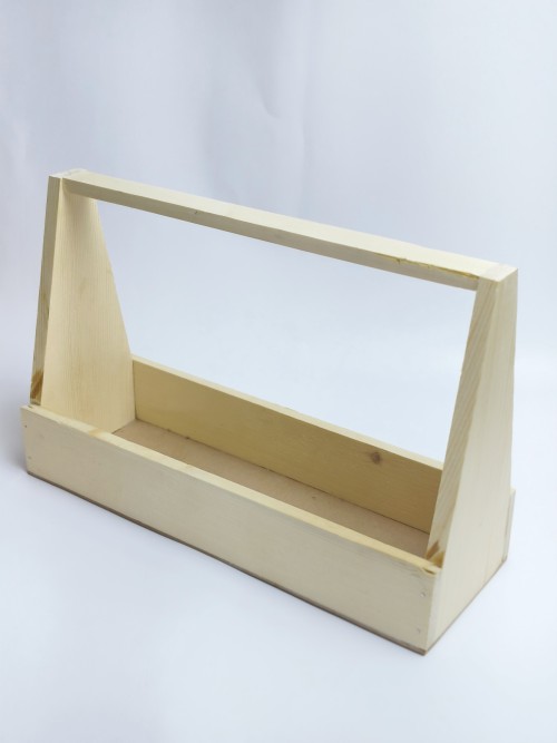 3 Jar Wooden Tray or Hamper Tray - BNBA