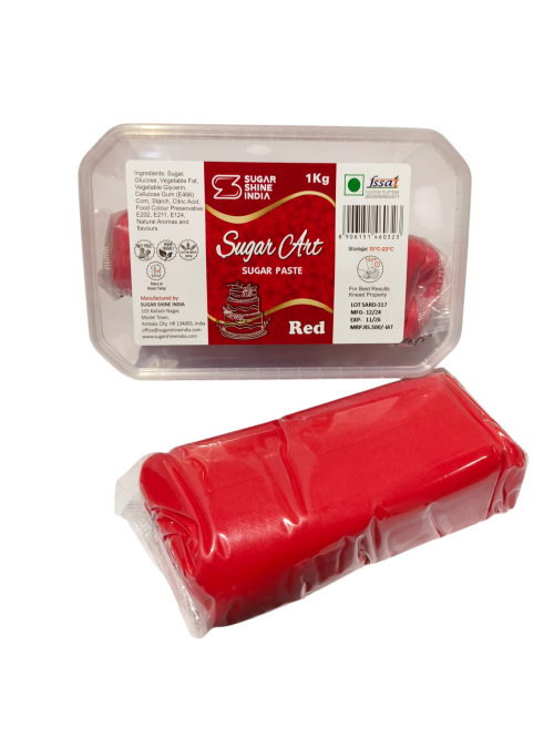 Sugar Paste/Sugar Art Fondant Red 1kg - BNBA